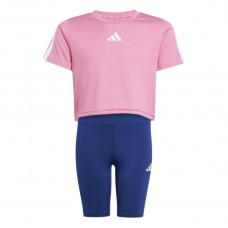 ADIDAS JJ5043 ΠΑΙΔΙΚΟ ΣΕΤ ΜΠΛΟΥΖΑ ΚΑΙ ΚΟΛΑΝ ΓΙΑ ΚΟΡΙΤΣΙΑ ΦΟΥΞΙΑ-ΜΠΛΕ